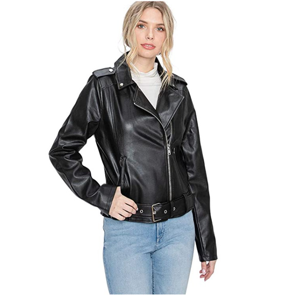 NWT! Women's Luxury Moto Leather Jacket